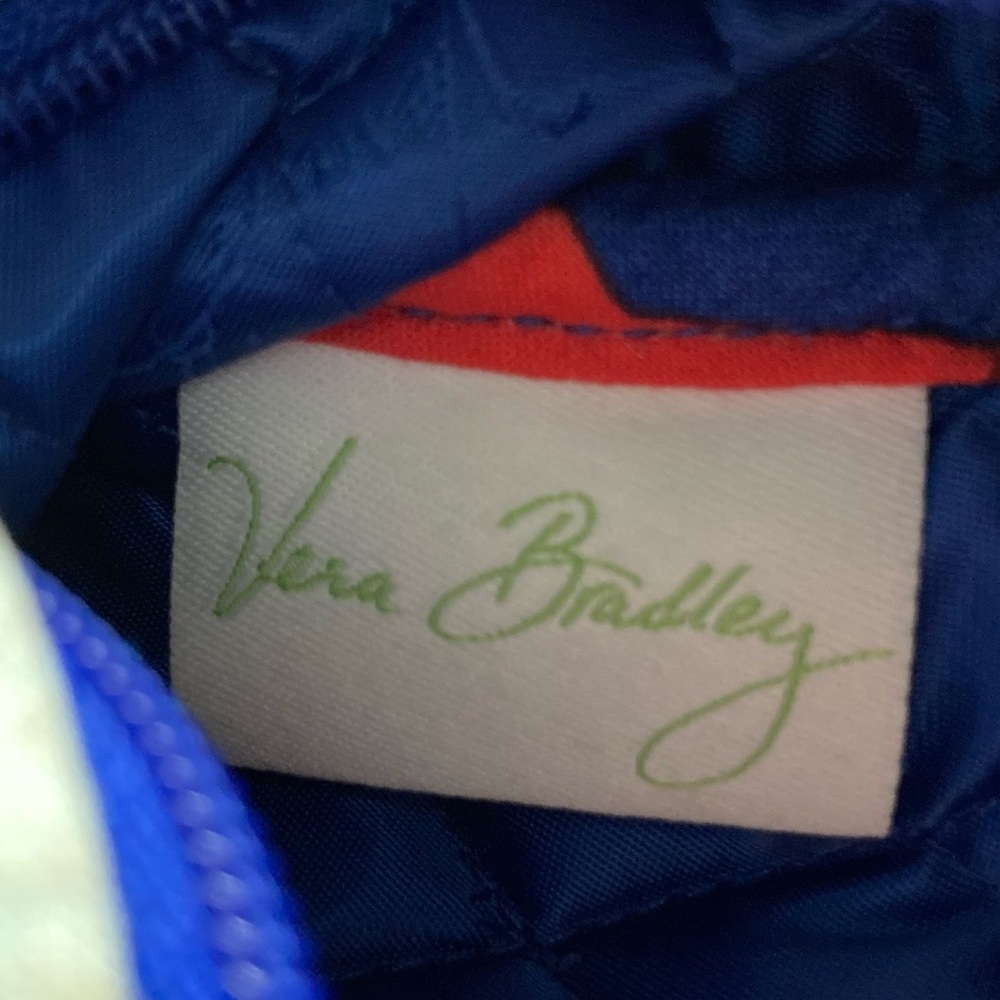 Vera Bradley Quilted Crossbody Purse Fabric Shoulder Bag Zipper Close Multicolor - Picture 5 of 8